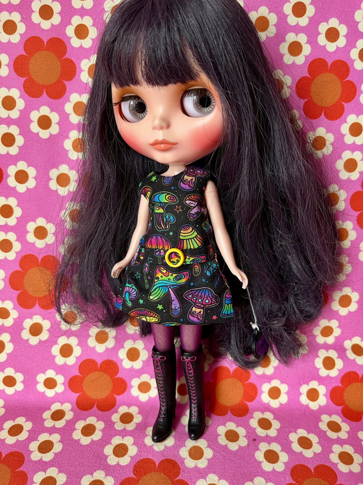 Psychedelic Mushroom Mod Cilla Shift dress
