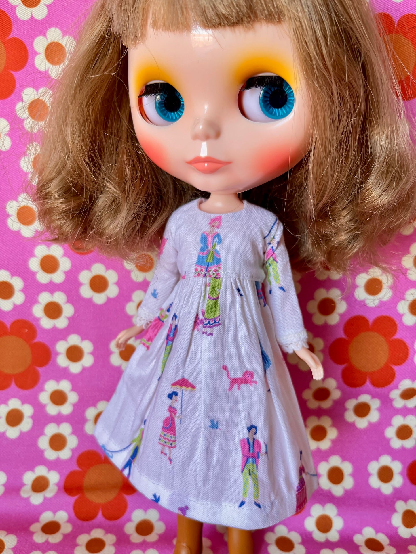 Sale Georgian Fashion Print Dress