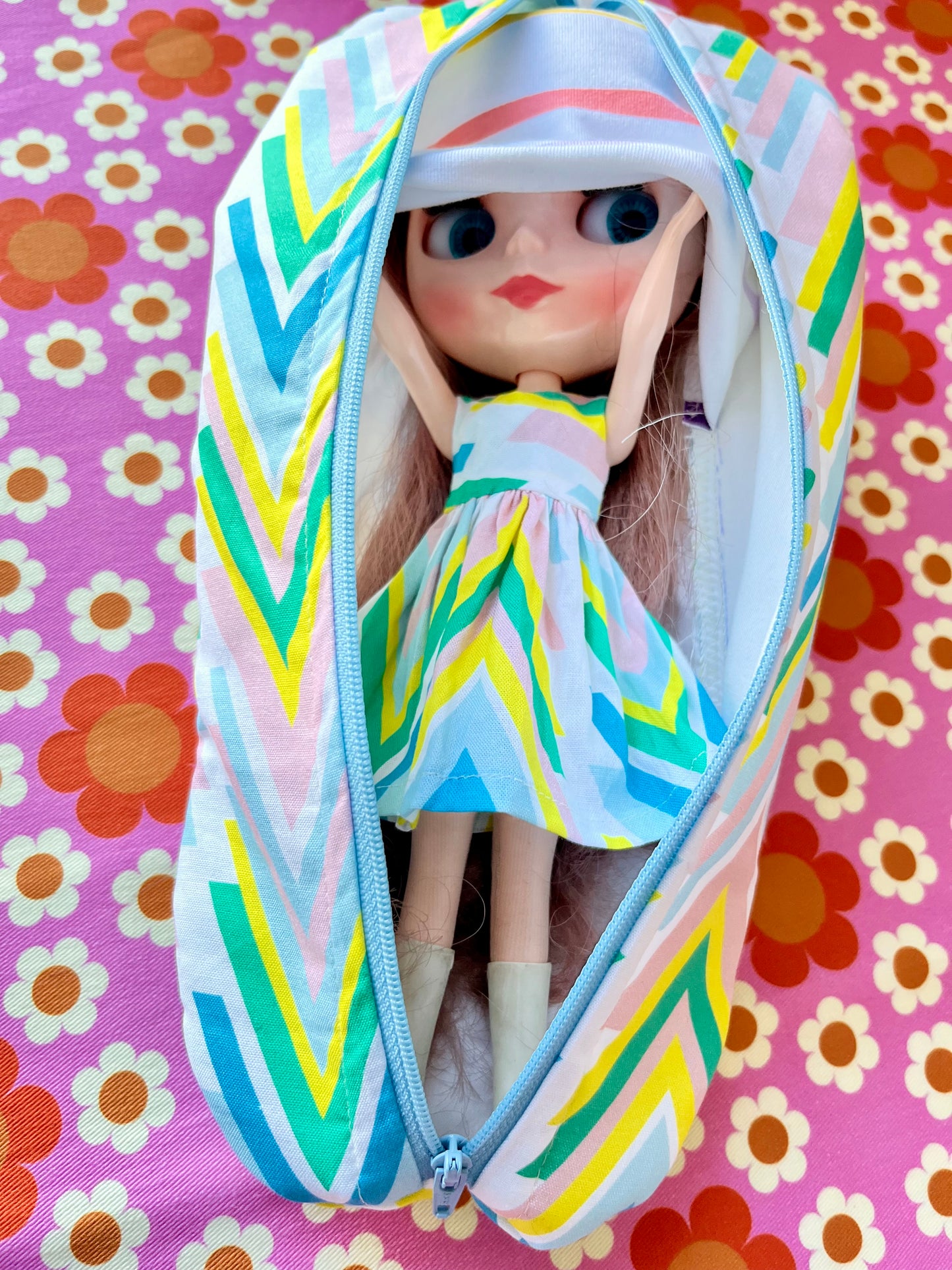 Pucci Summer Dress & Matching Carry Case for Neo-Blythe size Doll