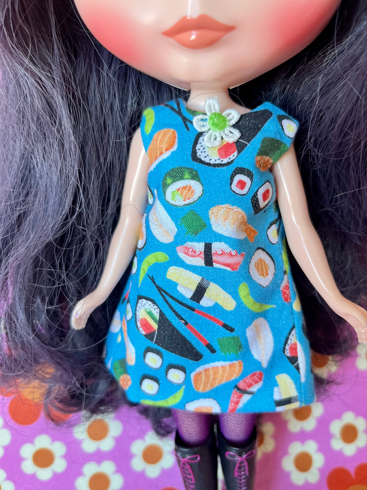 Sushi Print Mod Cilla Shift dress