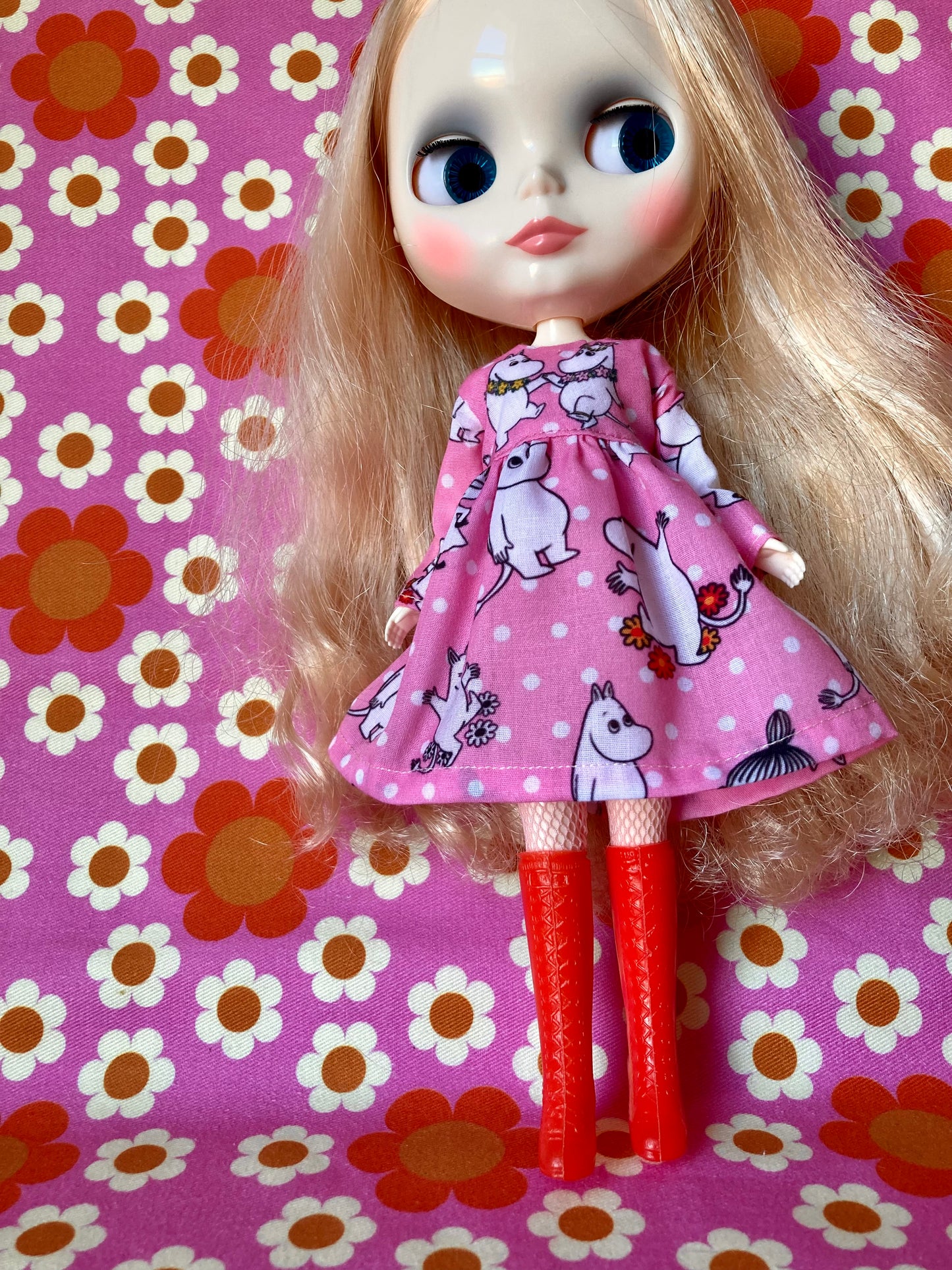 Dancing Moomins Dress for Blythe Doll