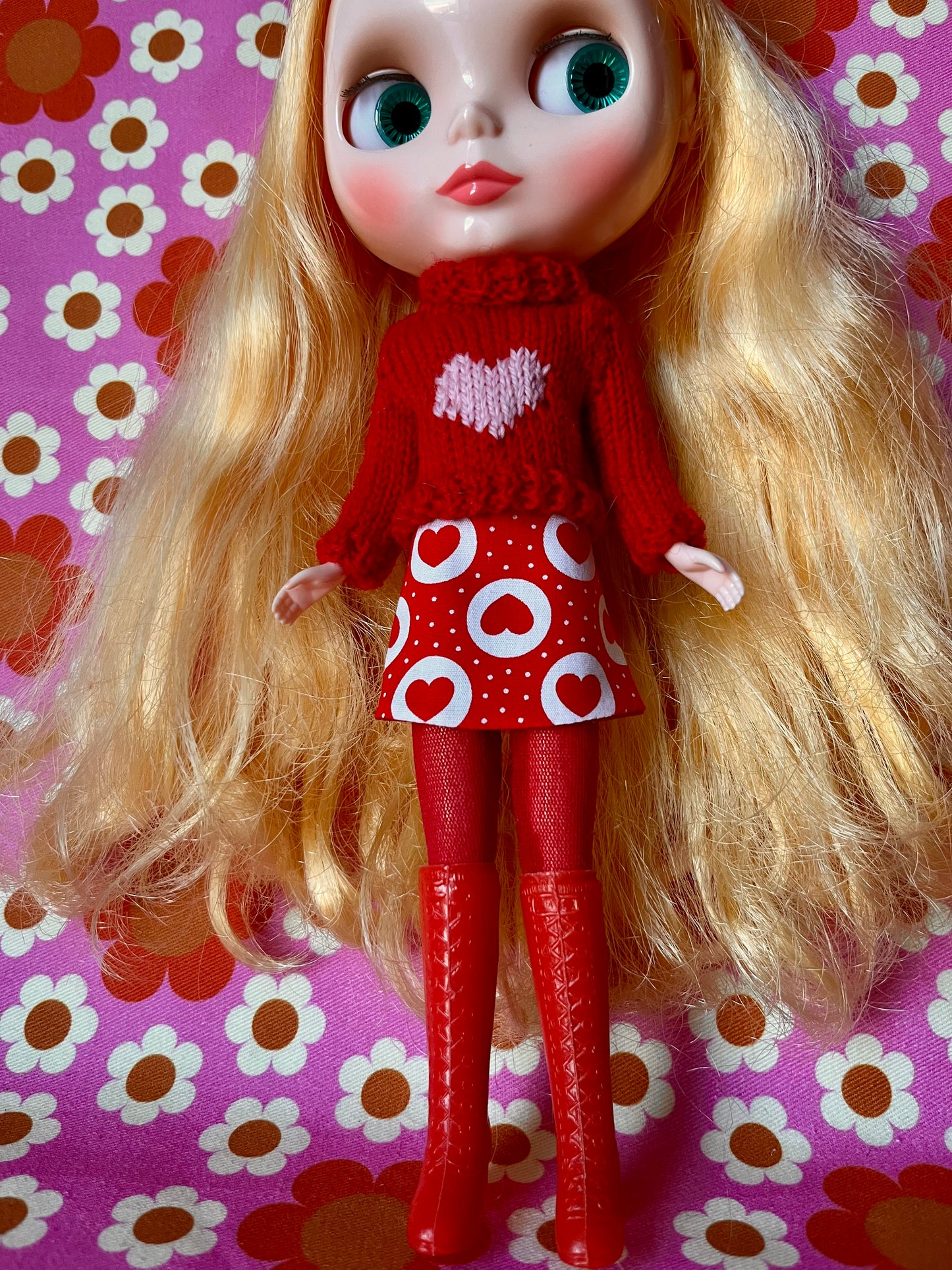 Valentine Heart Sweater & Skirt set