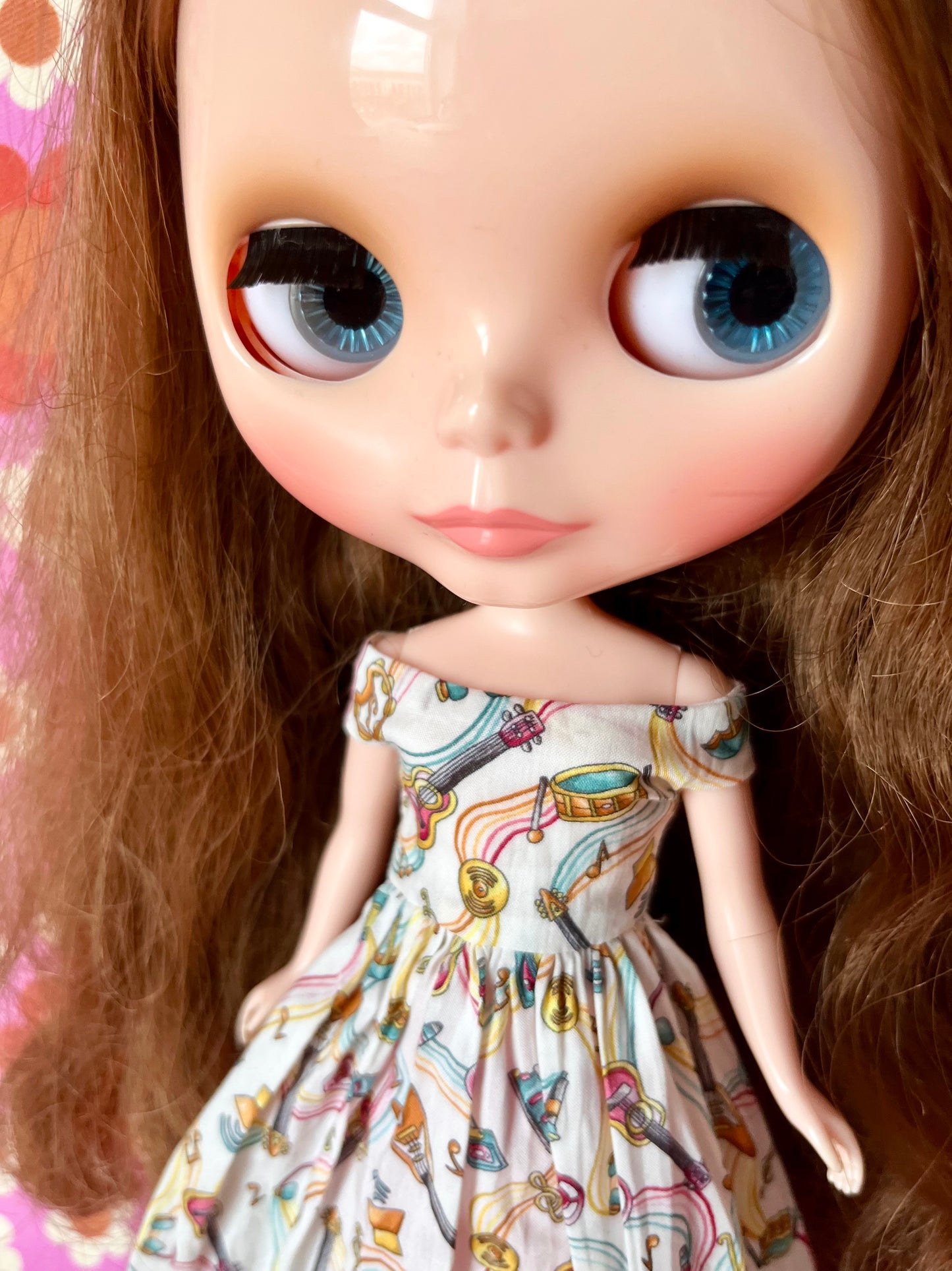 Liberty Off shoulder Sleeve Dress for Blythe Doll