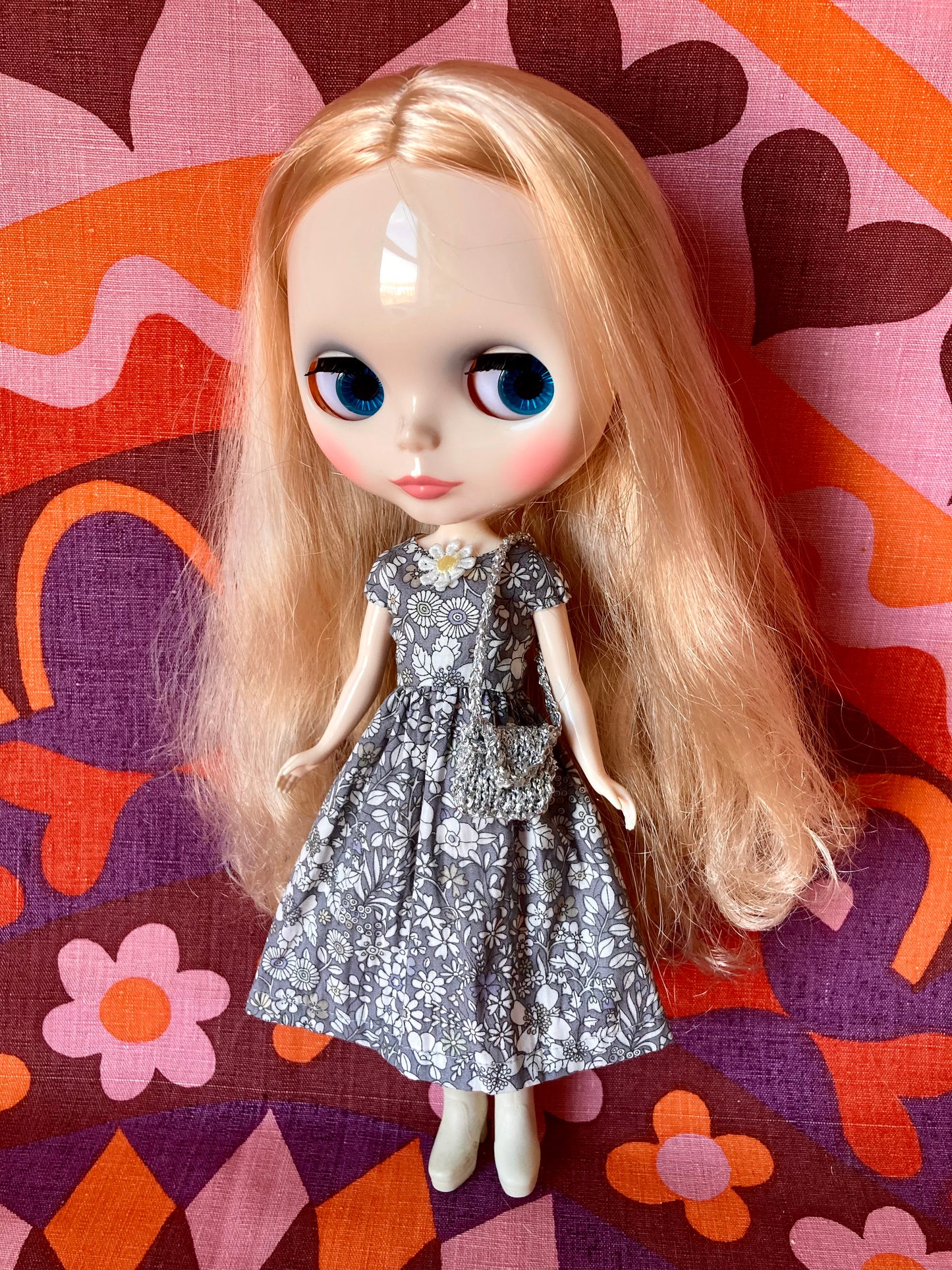 Love Blythe: Liberty Dress Glitter bag Surprise for Blythe Doll