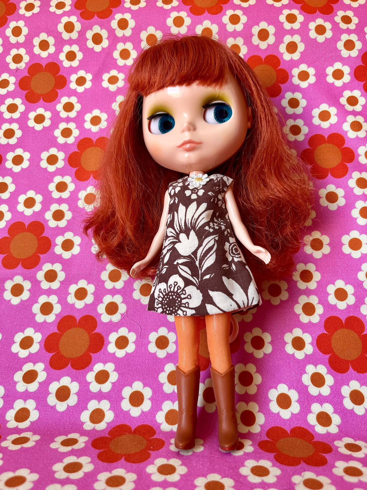 Vintage  Print Mod Cilla Shift dress