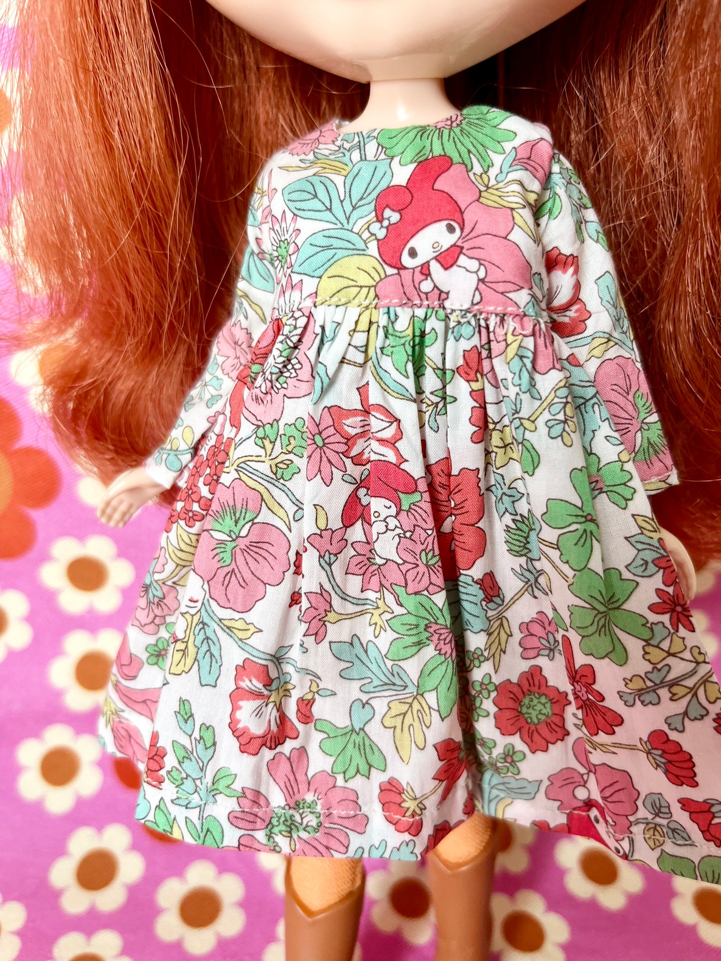 Red My Melody Sanrio Liberty Limited Edition Dress for Blythe Doll