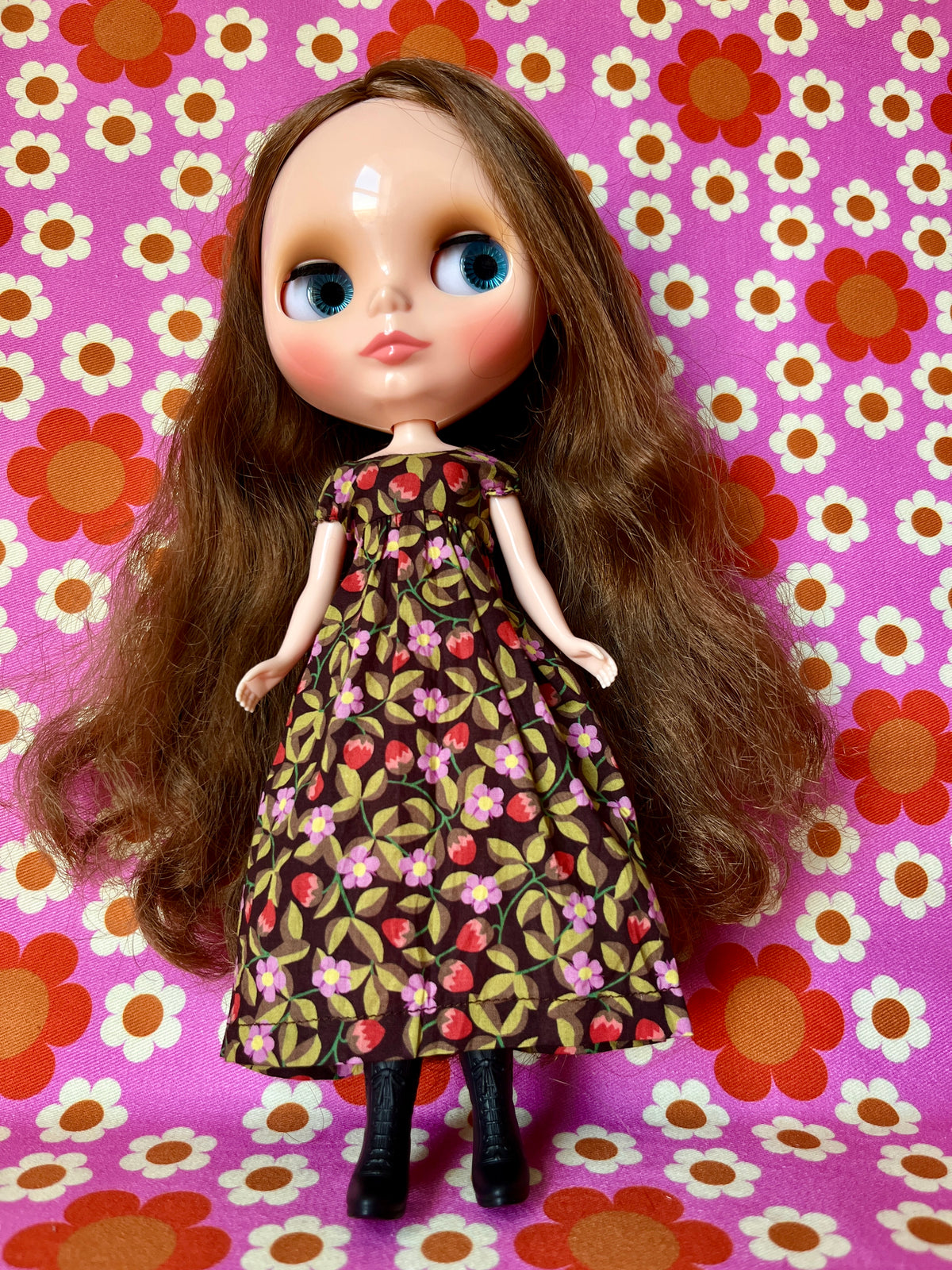 Goth Austen Liberty Regency Dress for Blythe Doll May Morris