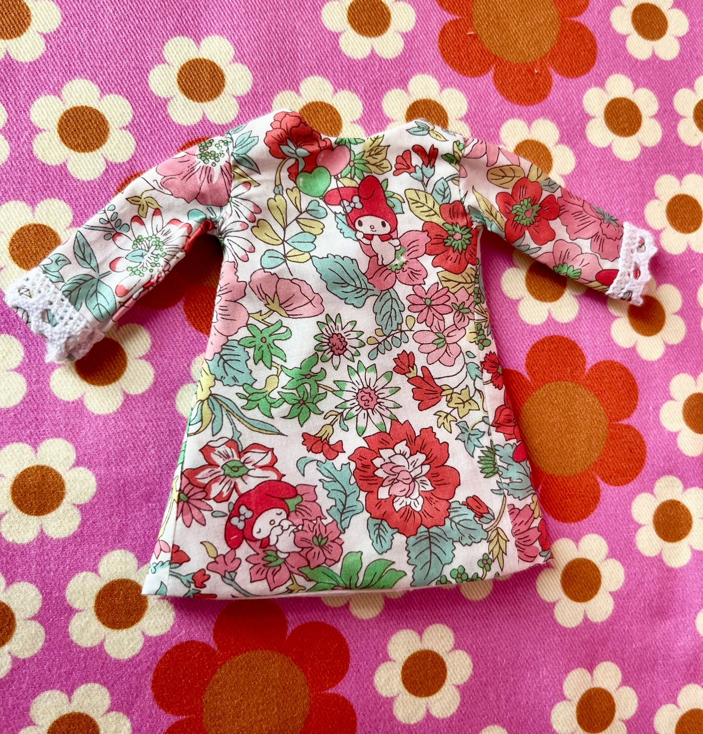 Red My Melody Sanrio Liberty Limited Edition Shift Dress for Blythe Doll