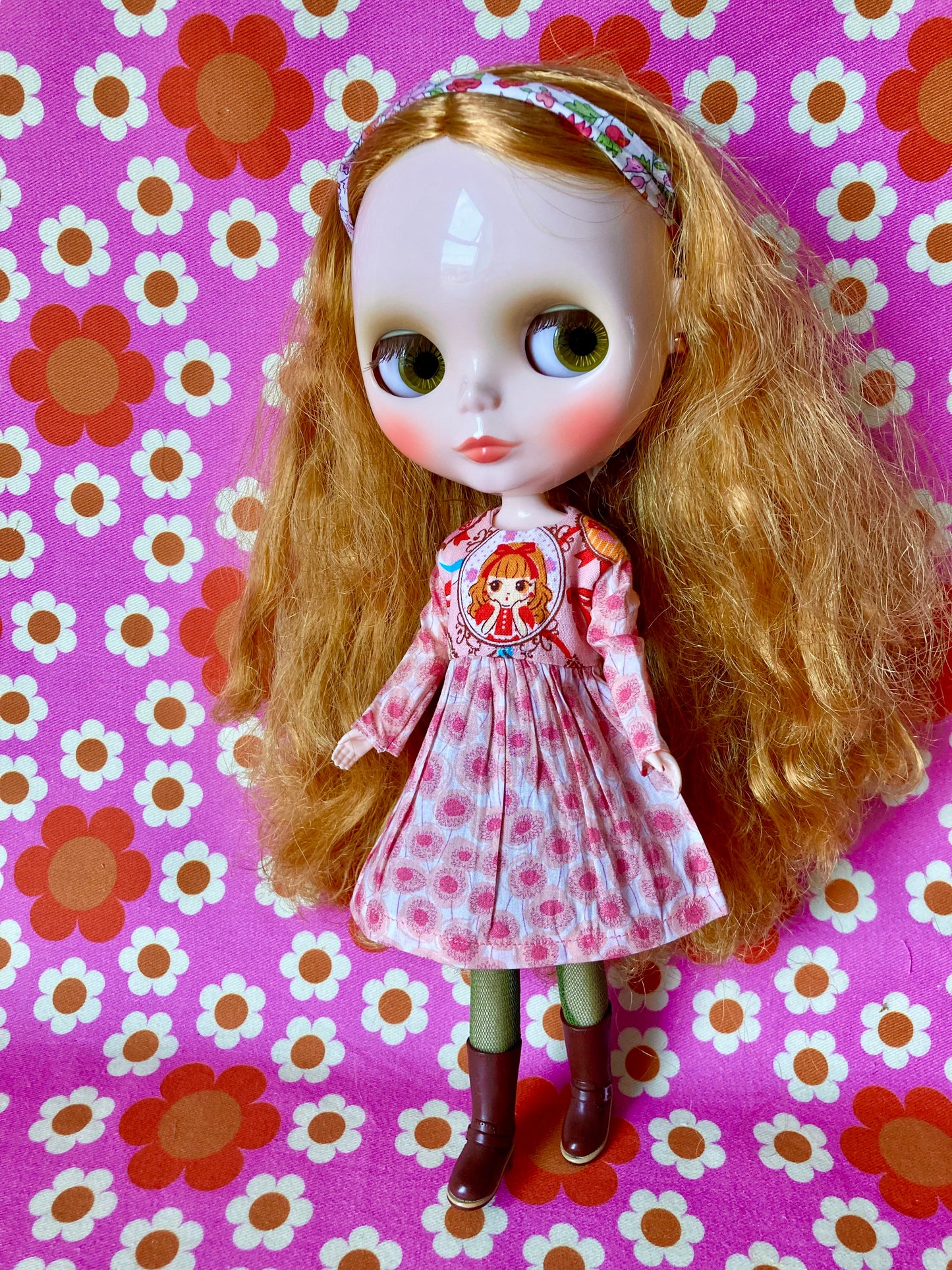 Doll Face Summer Sale Long Sleeve dress for Blythe Doll