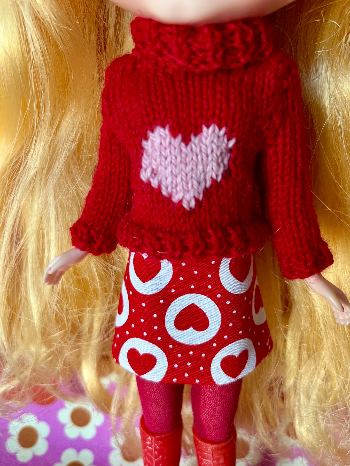 Valentine Heart Sweater & Skirt set