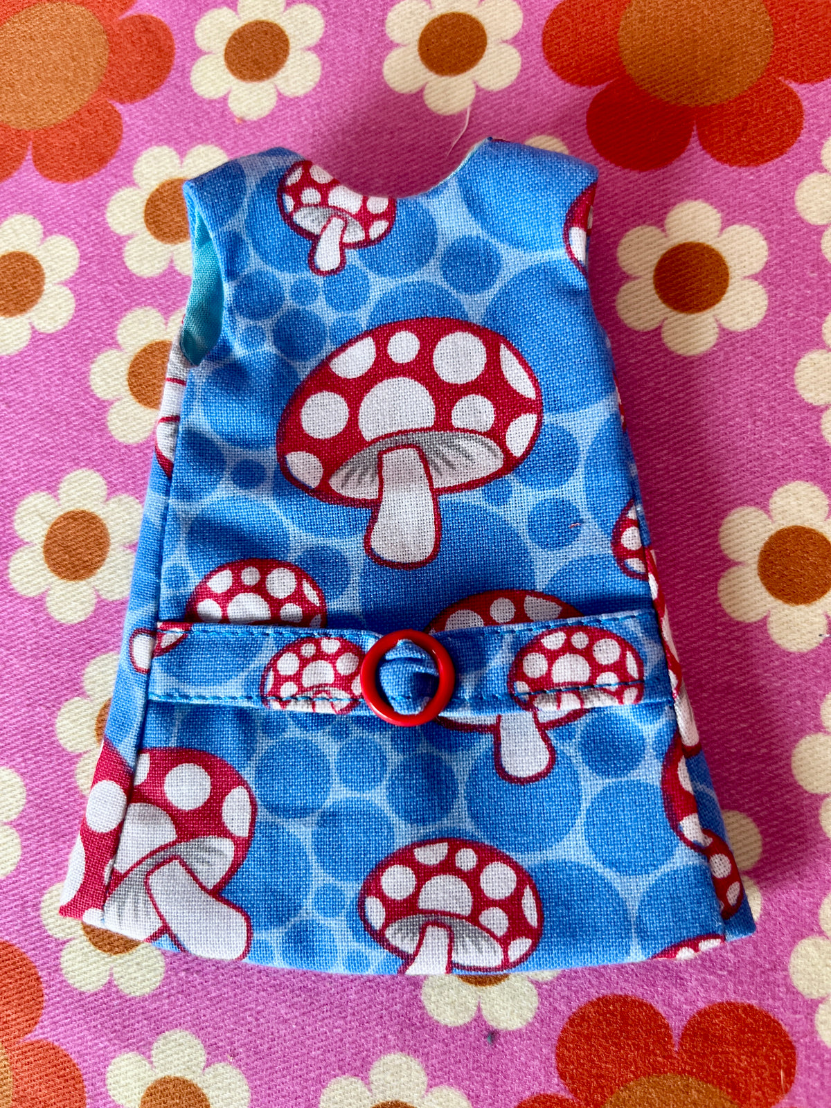 Blue Mushroom Mod Cilla Shift dress