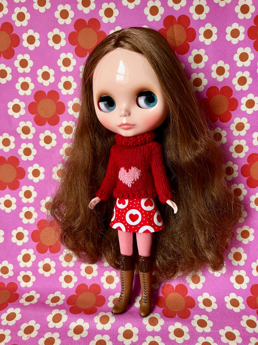 Valentine Heart Sweater & Skirt set