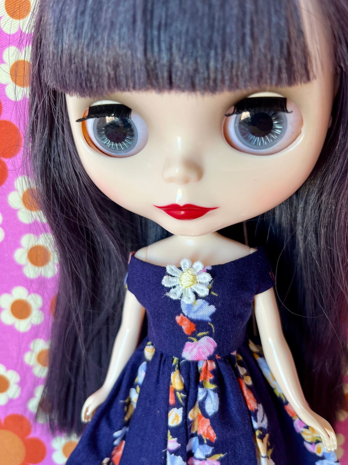 Horrockses Vintage Fabric Dress for Blythe Doll