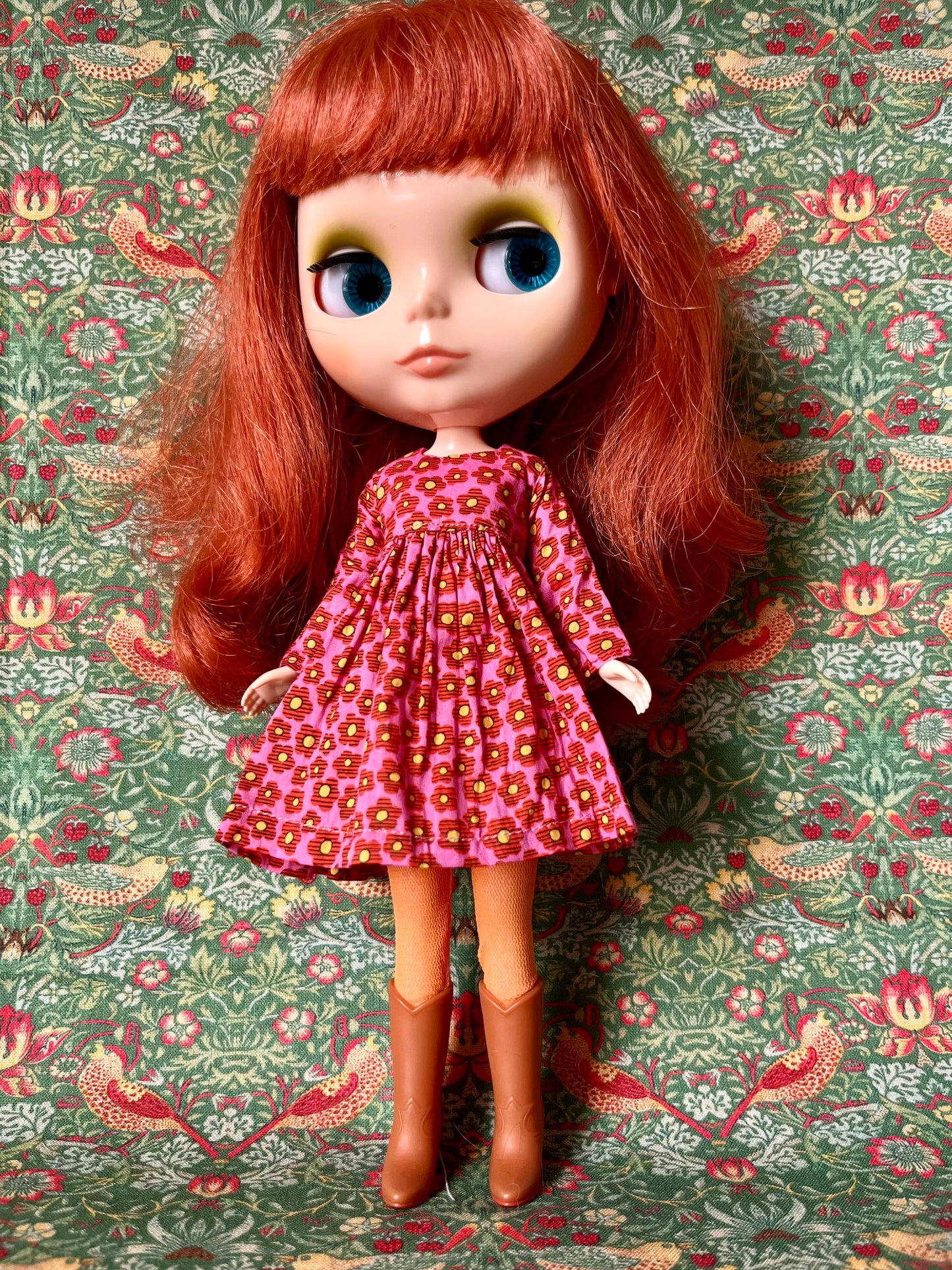 Liberty Long Sleeve Dress for Blythe Doll