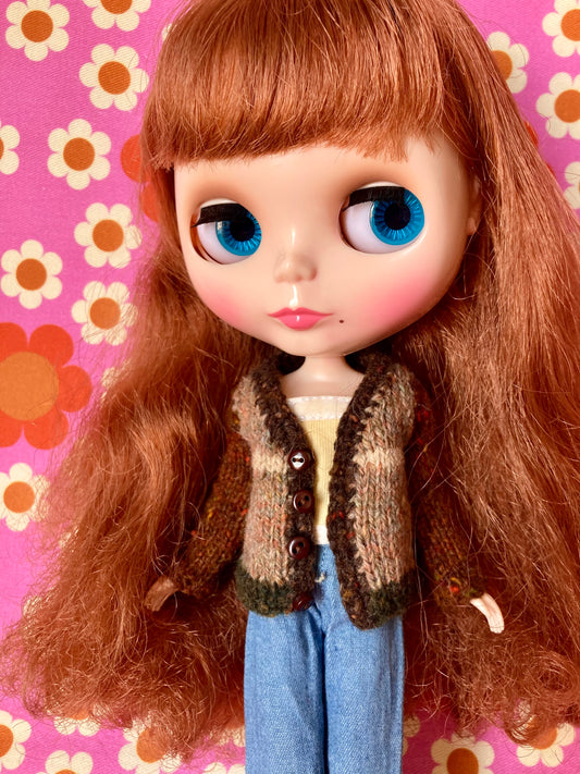 Knitted Cardigan for Blythe Doll