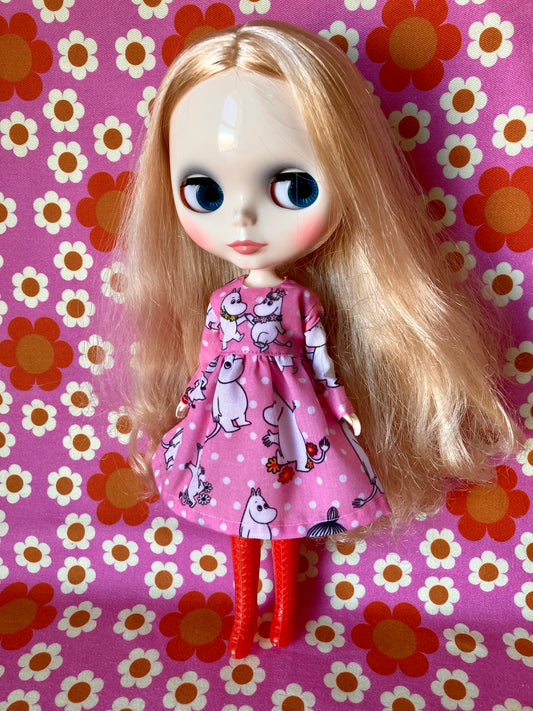 Dancing Moomins Dress for Blythe Doll