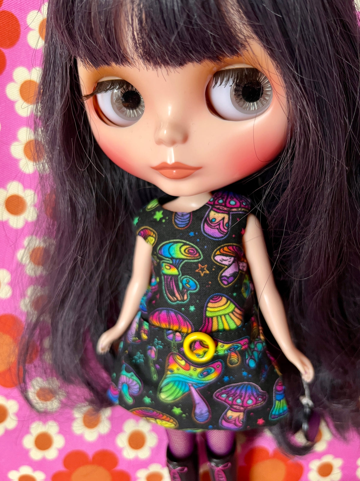 Psychedelic Mushroom Mod Cilla Shift dress