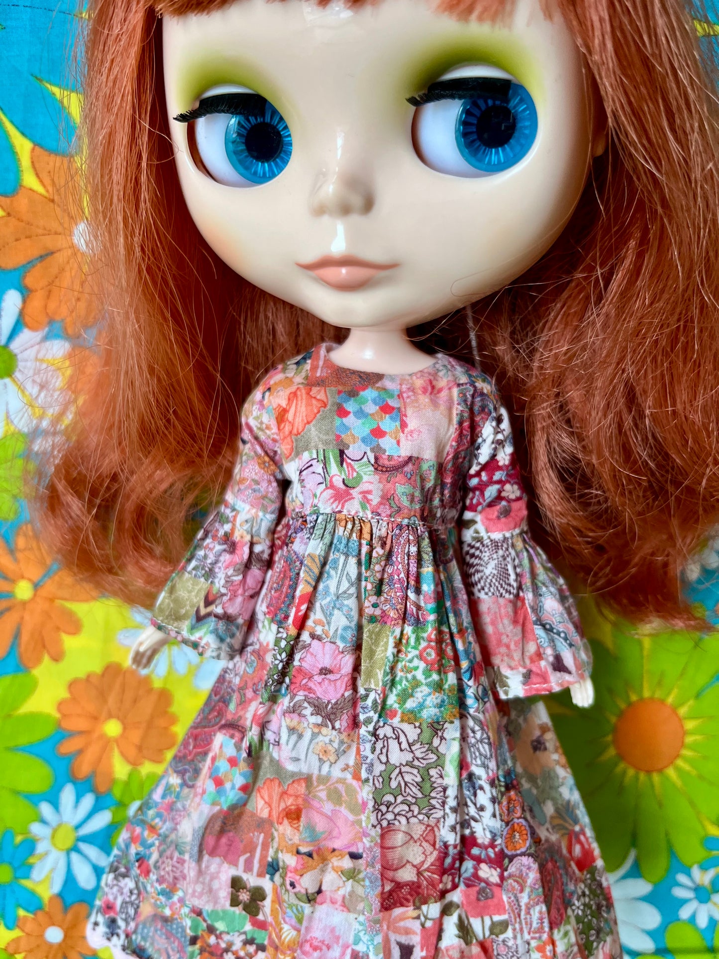 Liberty Vintage Patchwork Psychedelic Dress