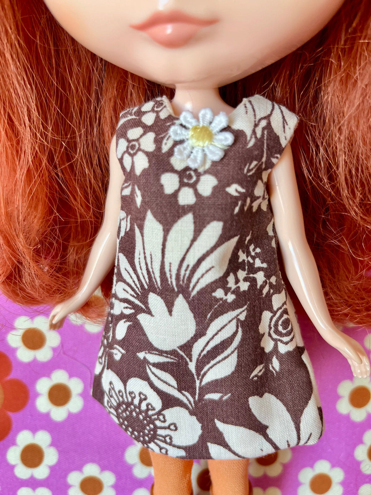 Vintage  Print Mod Cilla Shift dress