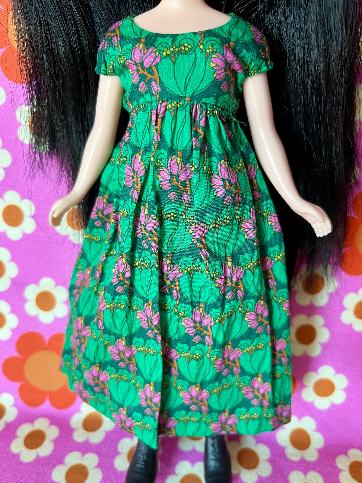 Goth Austen Liberty Regency Dress for Blythe Doll Tudor Tulip