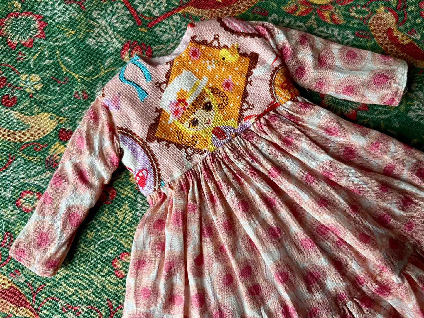 Liberty Long Tirered Hem Dress for Blythe Doll