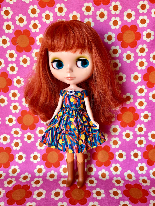 Liberty Off shoulder Sleeve Dress for Blythe Doll
