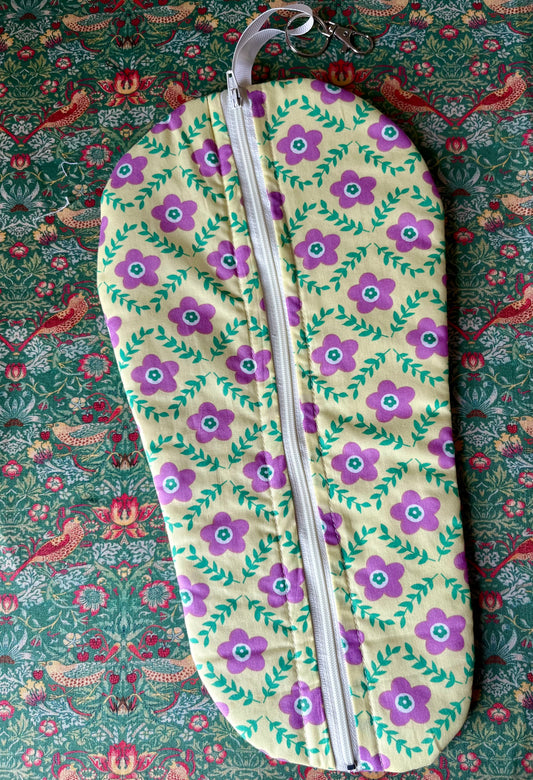Vintage retro fabric Blythe Doll Cary Case Neo-Blythe size