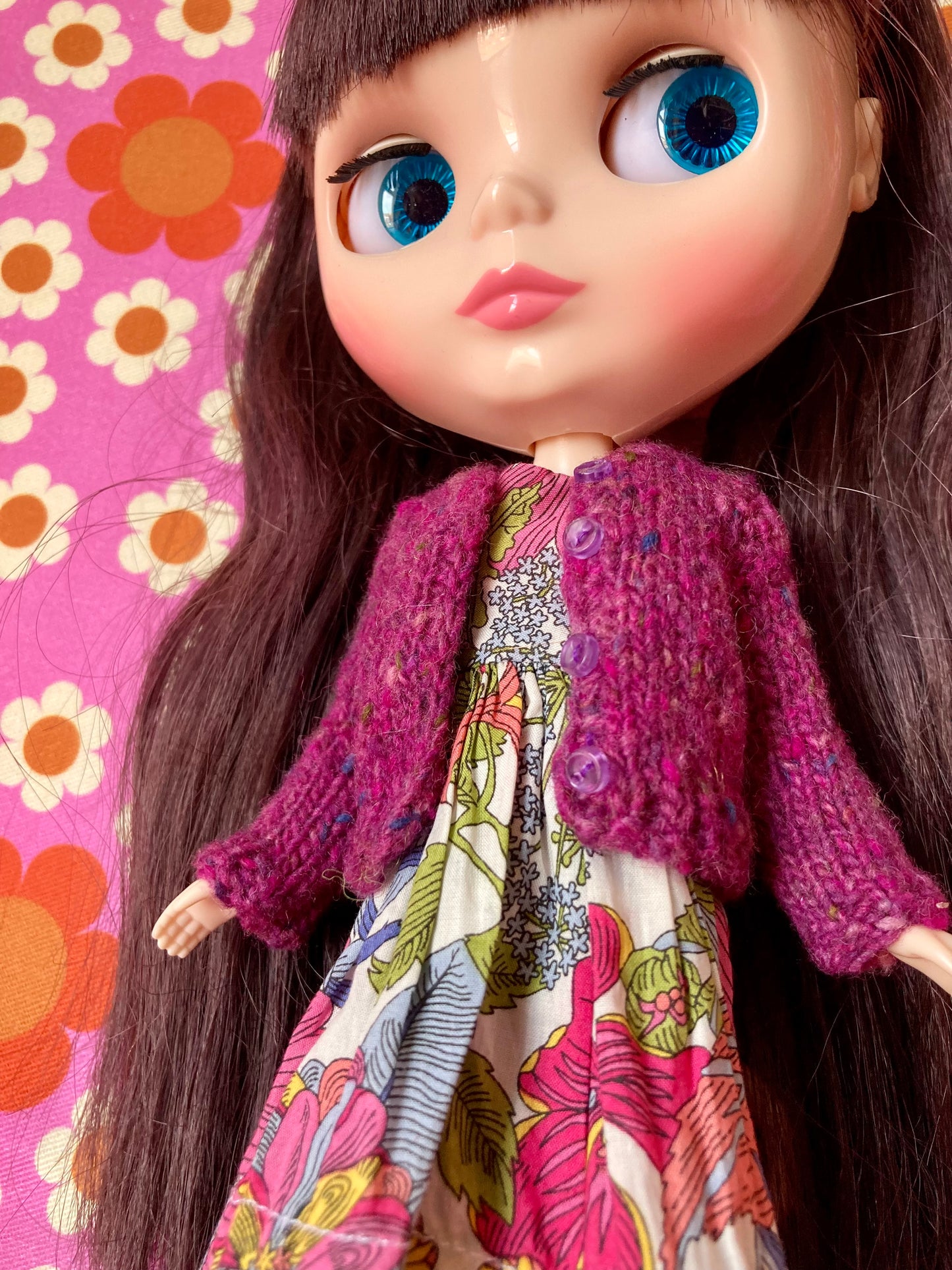 Knitted Cardigan for Blythe Doll