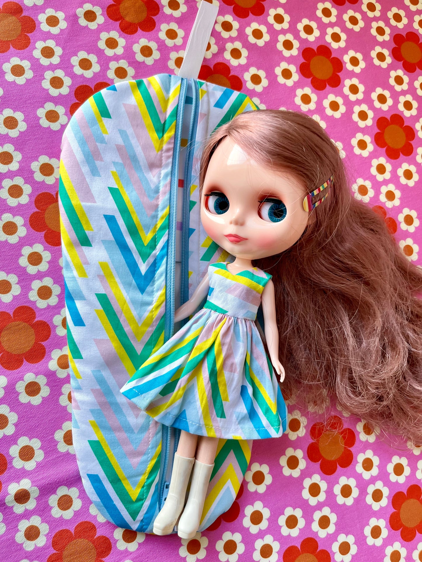Pucci Summer Dress & Matching Carry Case for Neo-Blythe size Doll