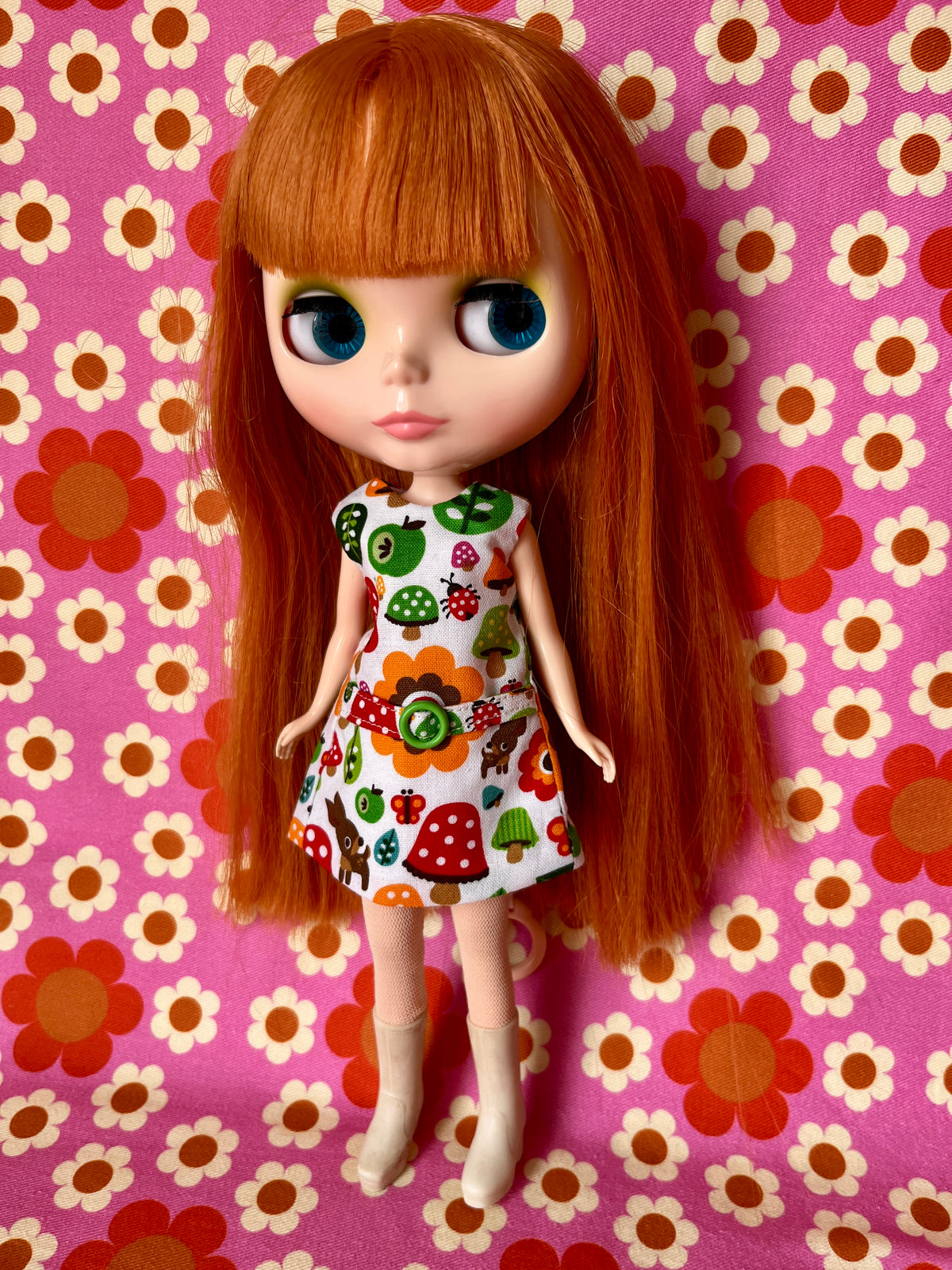 Cute Mushroom Mod Cilla Shift dress