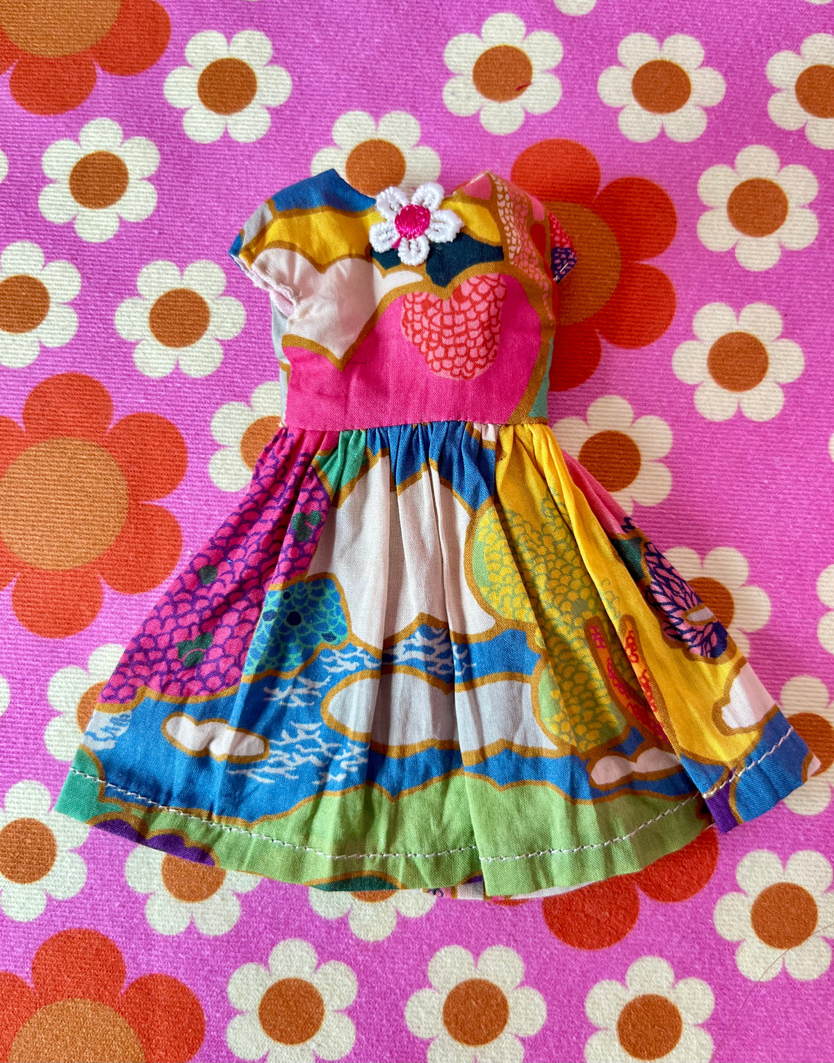 Liberty Landscape Summer Cap Sleeve Dress for Blythe Doll