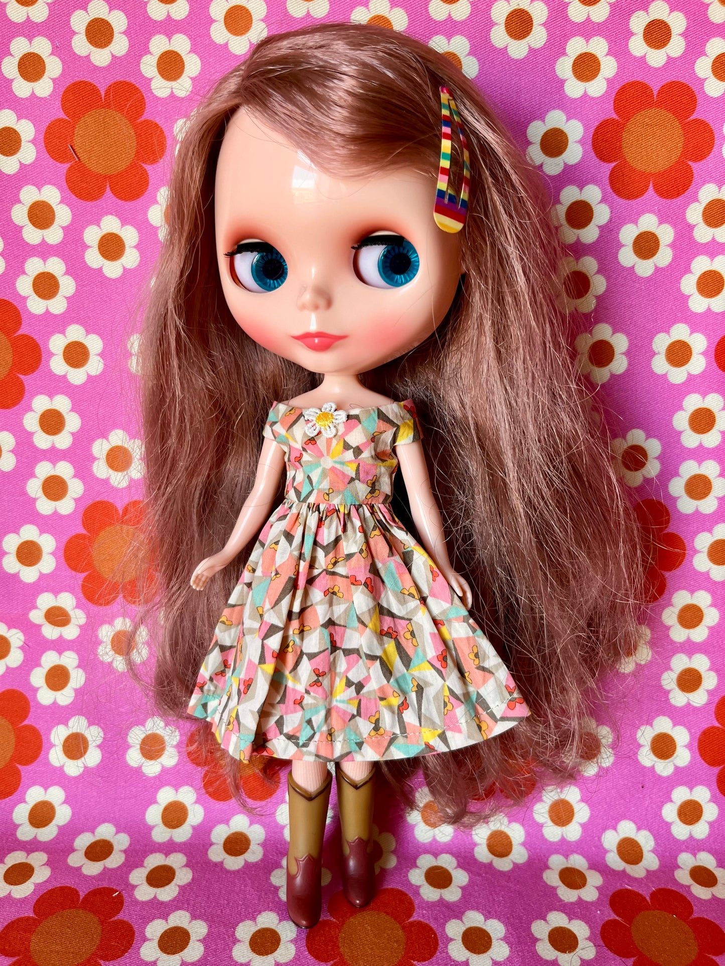 Liberty Off shoulder Sleeve Dress for Blythe Doll