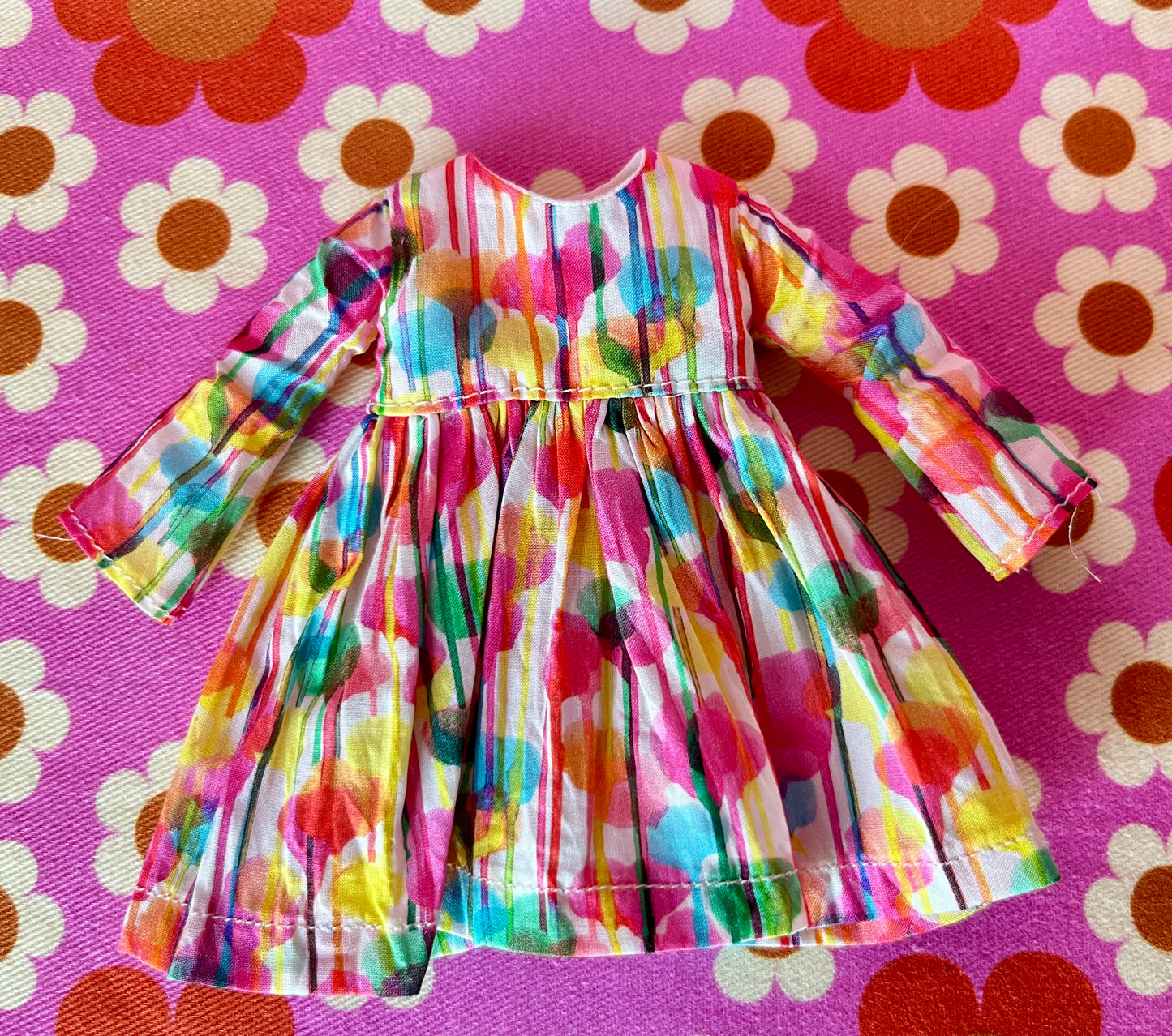 Liberty Long Sleeve Dress for Blythe Doll