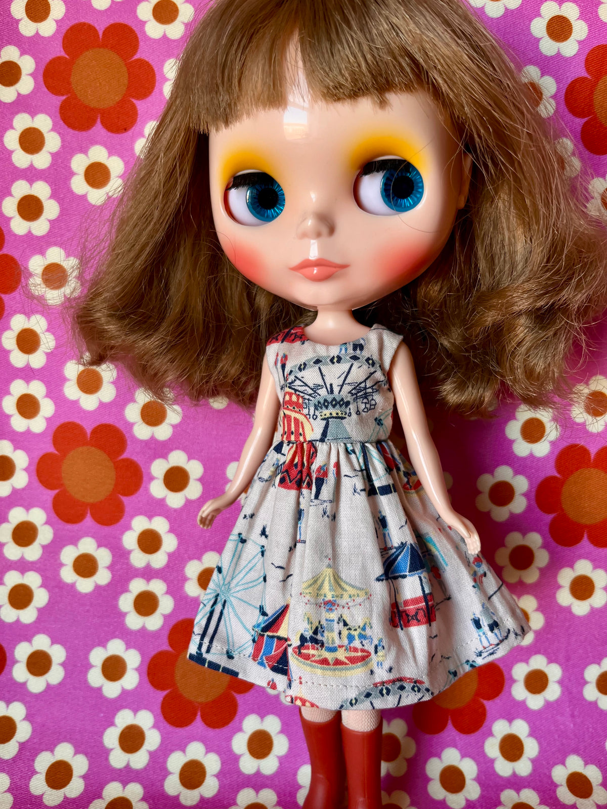 Fairground Summer Dress for Blythe Doll