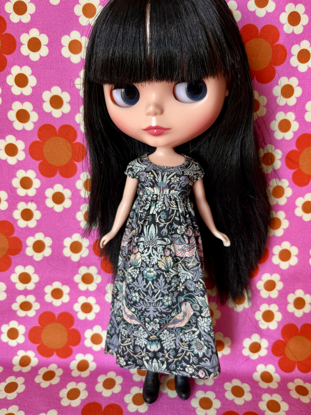 Goth Austen Liberty Regency Dress for Blythe Doll