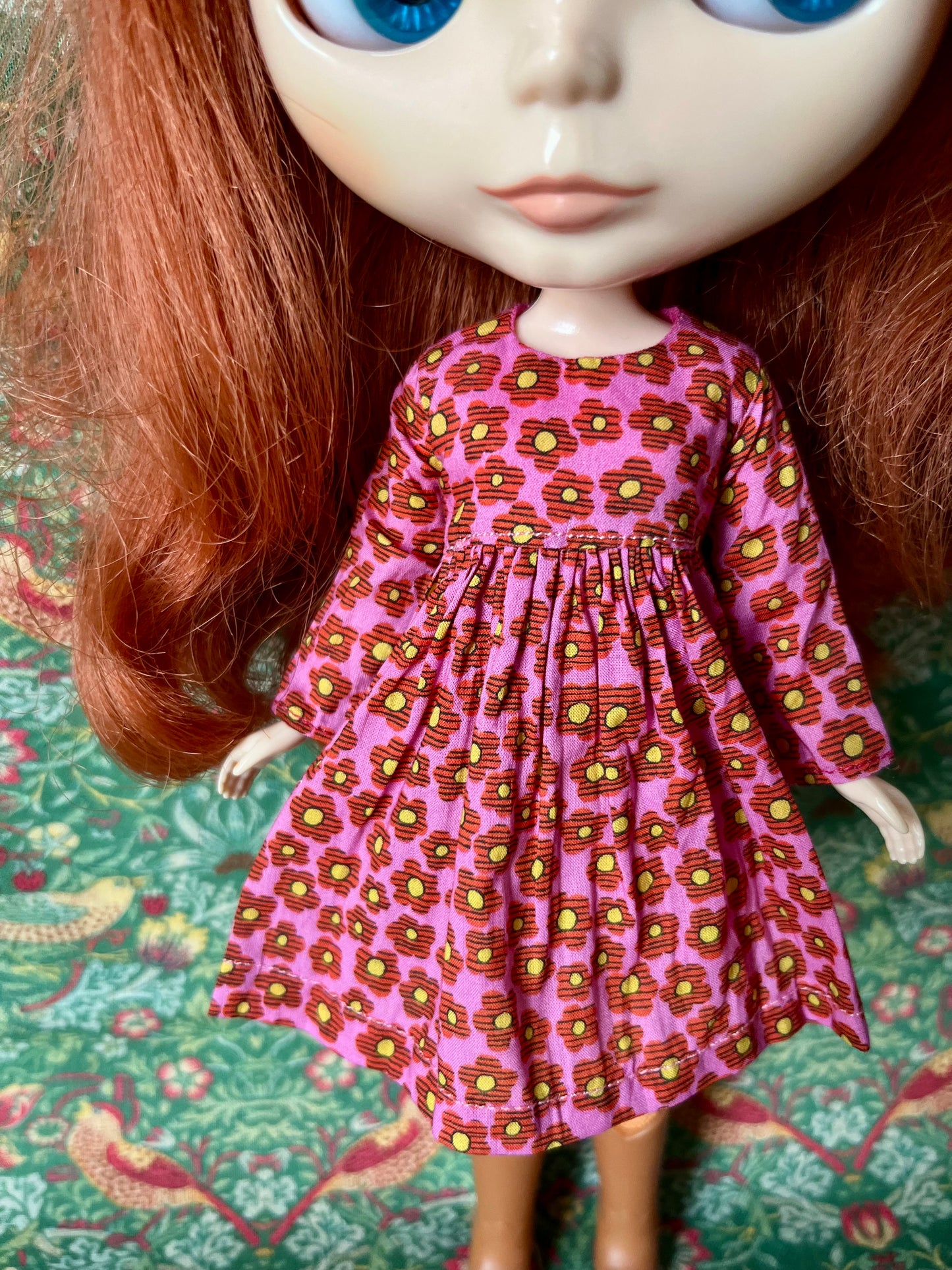 Liberty Long Sleeve Dress for Blythe Doll
