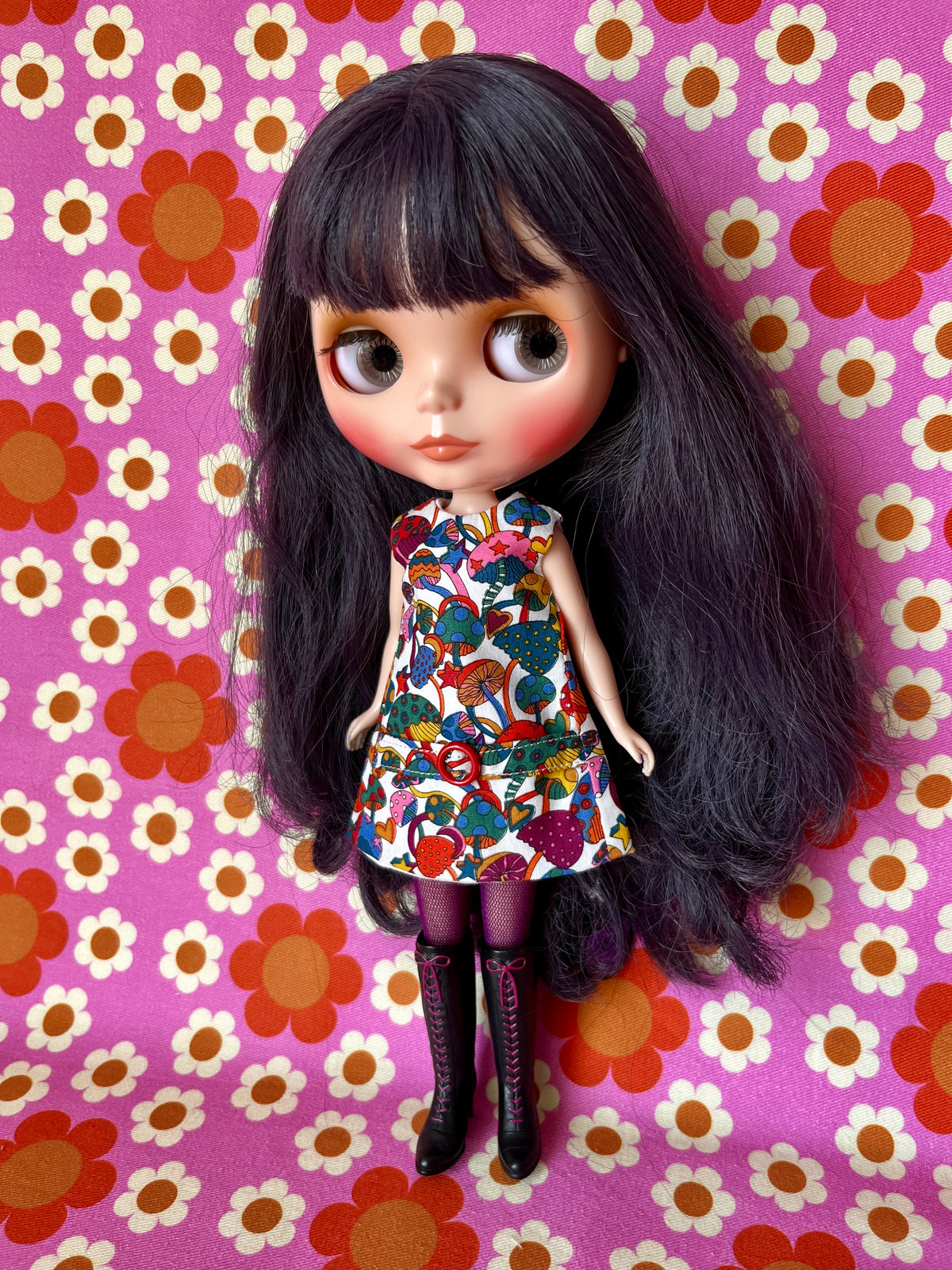 Psychedelic Mushroom Mod Cilla Shift dress