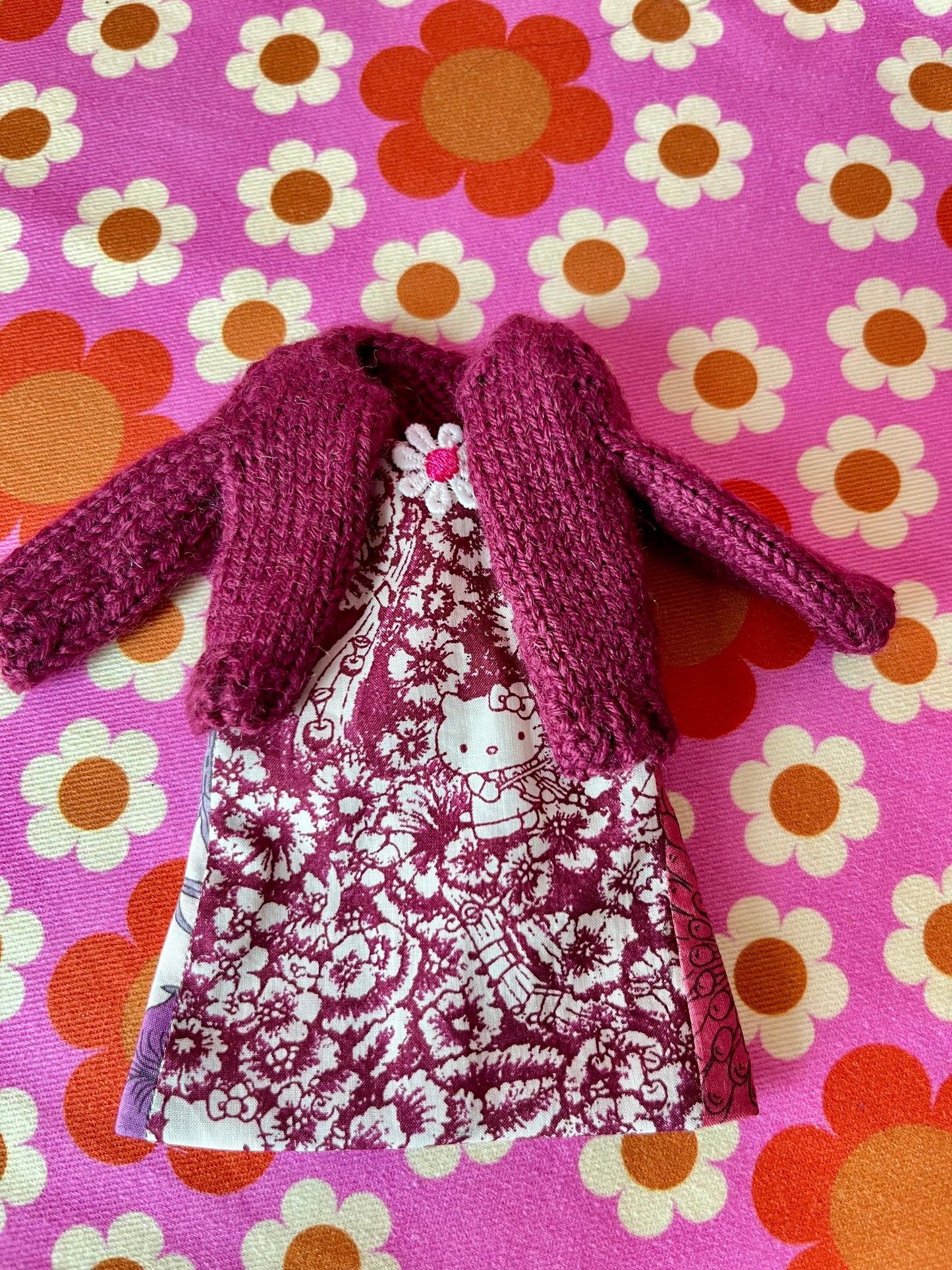 Hello Kitty Liberty Limited Edition Shift Dress & Cardigan for Blythe Doll