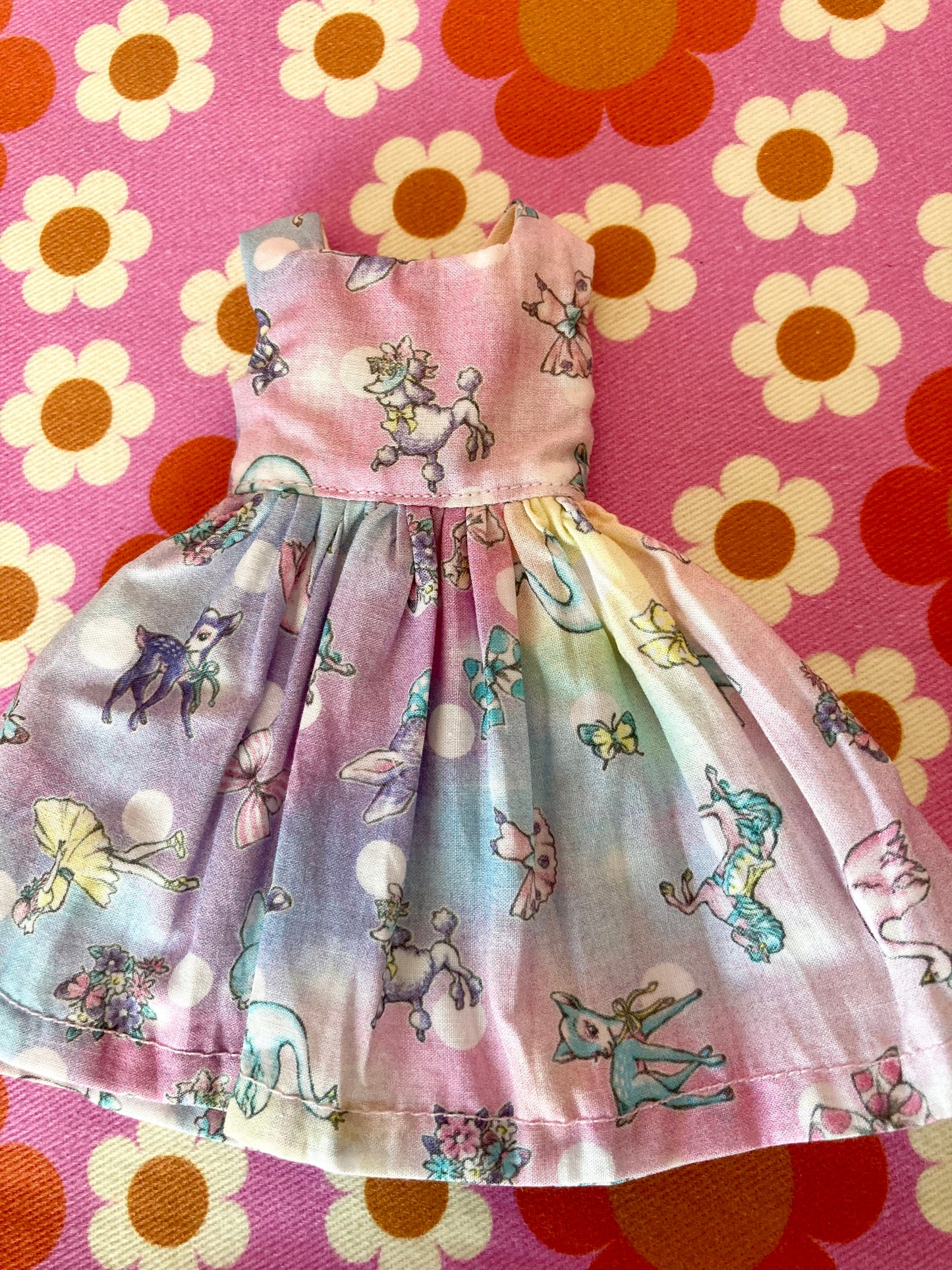 Joli Fleur Poodle Dress for Blythe Doll