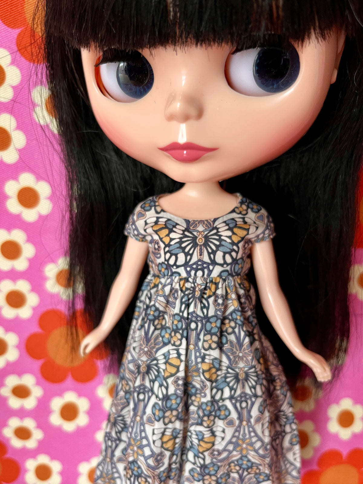 Goth Austen Liberty Regency Dress for Blythe Doll Butterfly