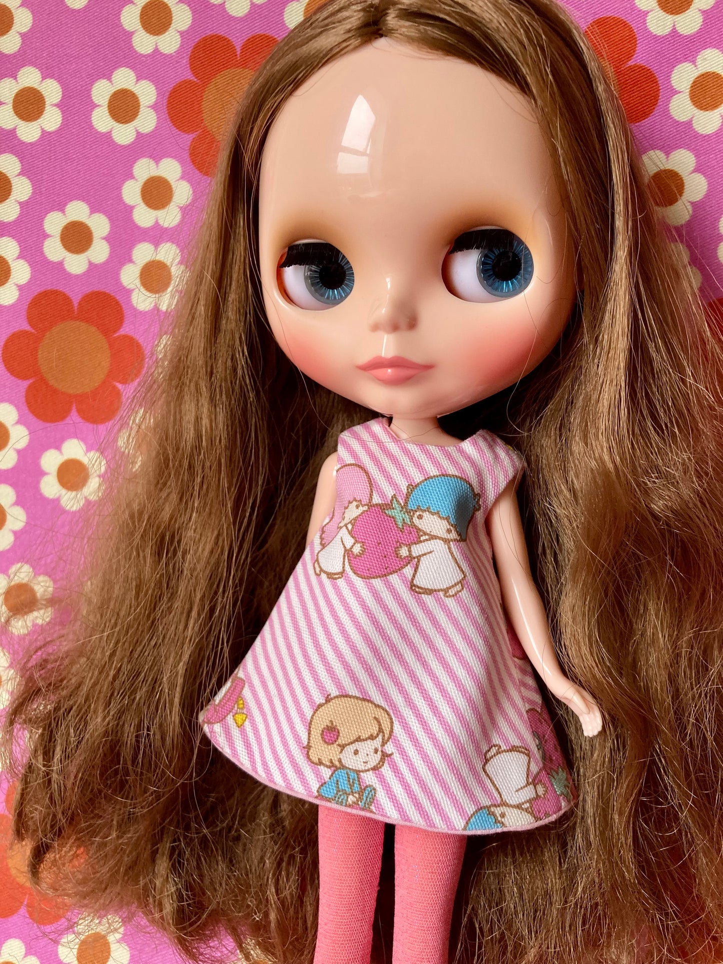 Sanrio Twin stars Pink stripe Shift Dress