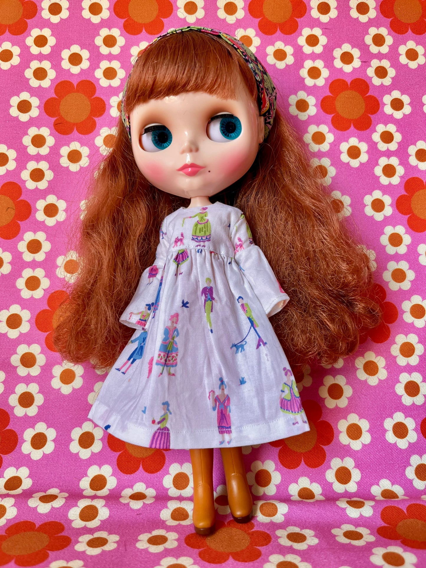 Sale Georgian Fashion Print Dress