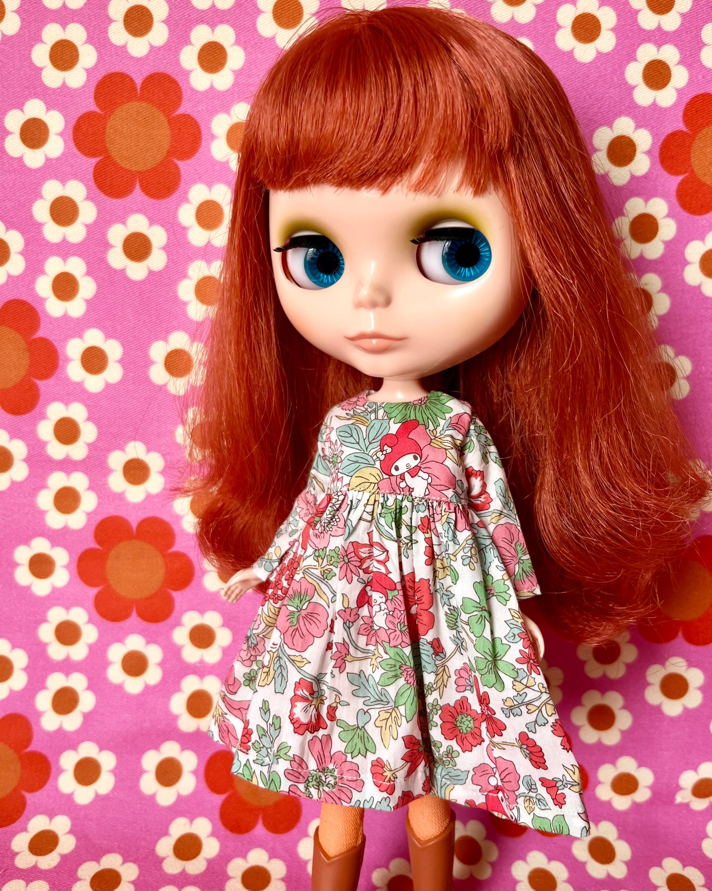 Red My Melody Sanrio Liberty Limited Edition Dress for Blythe Doll