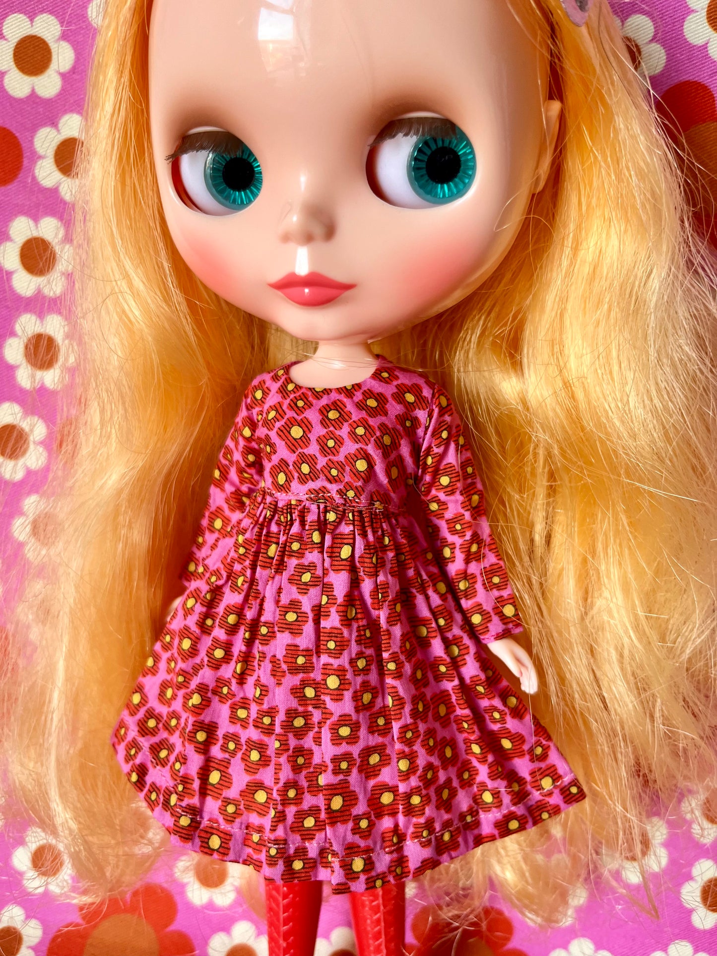 Liberty Long Sleeve Dress for Blythe Doll