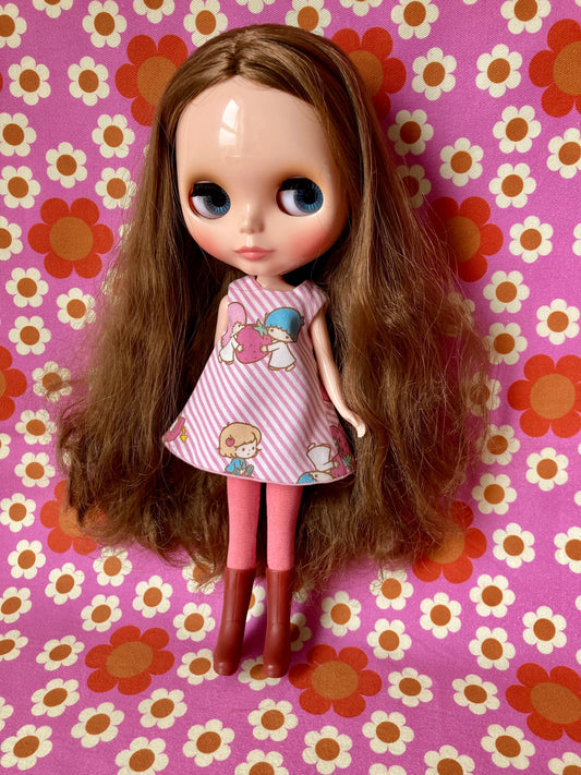 Sanrio Twin stars Pink stripe Shift Dress