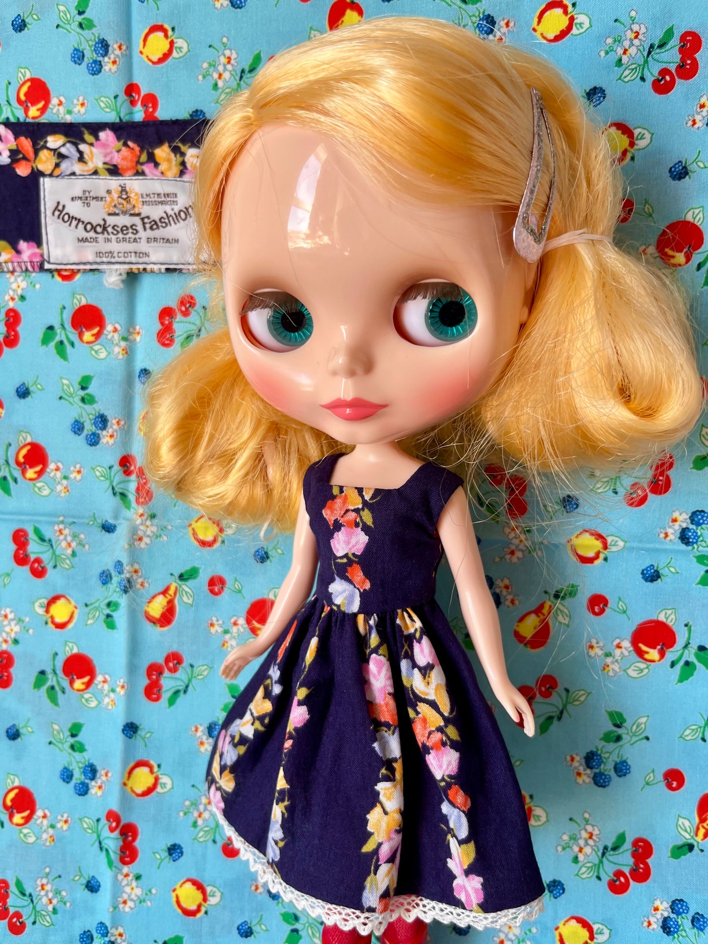 Horrockses Vintage Fabric Dress for Blythe Doll