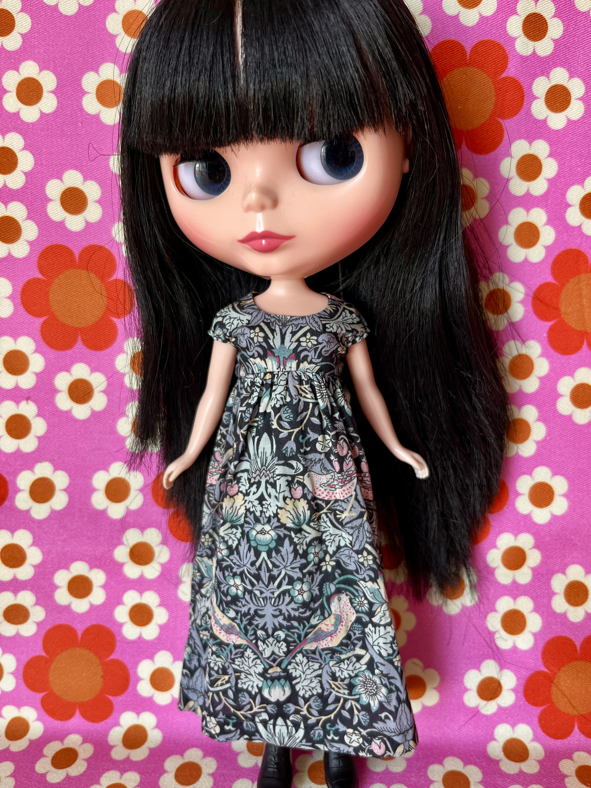 Goth Austen Liberty Regency Dress for Blythe Doll