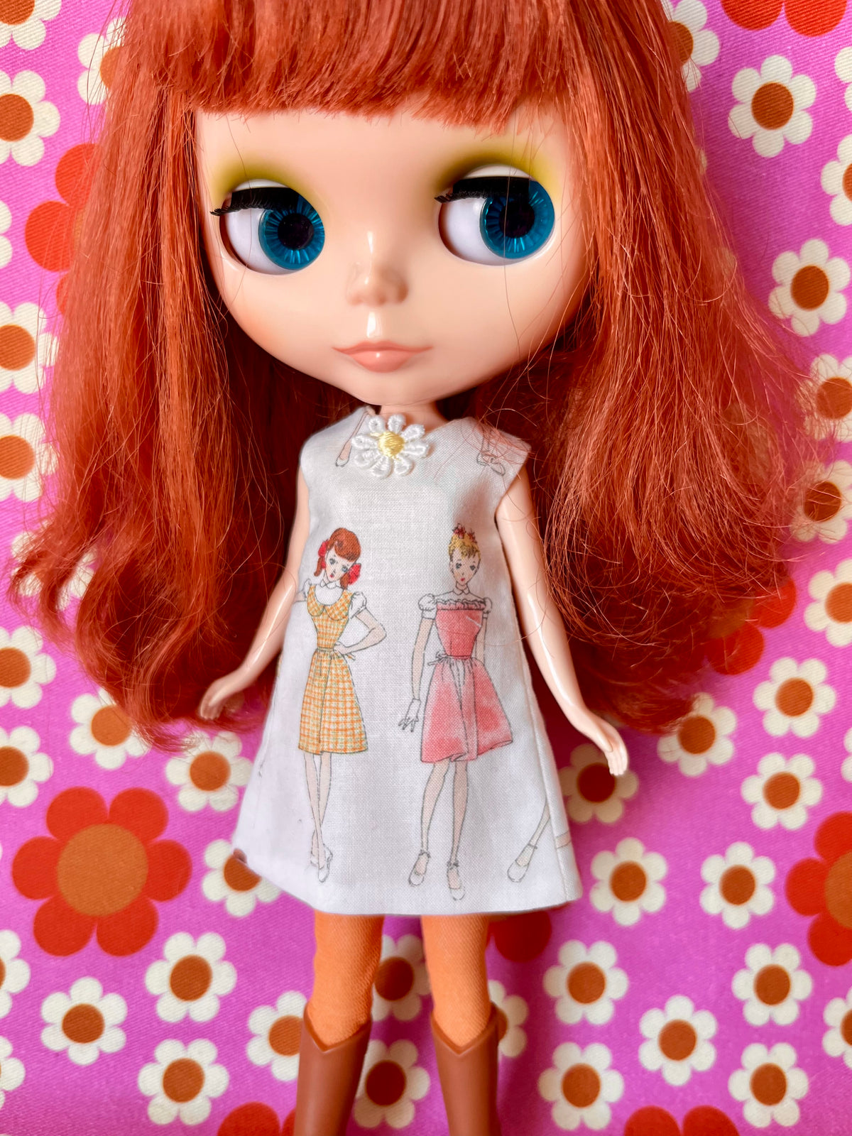 Fashion Illustration Mod Cilla Shift dress