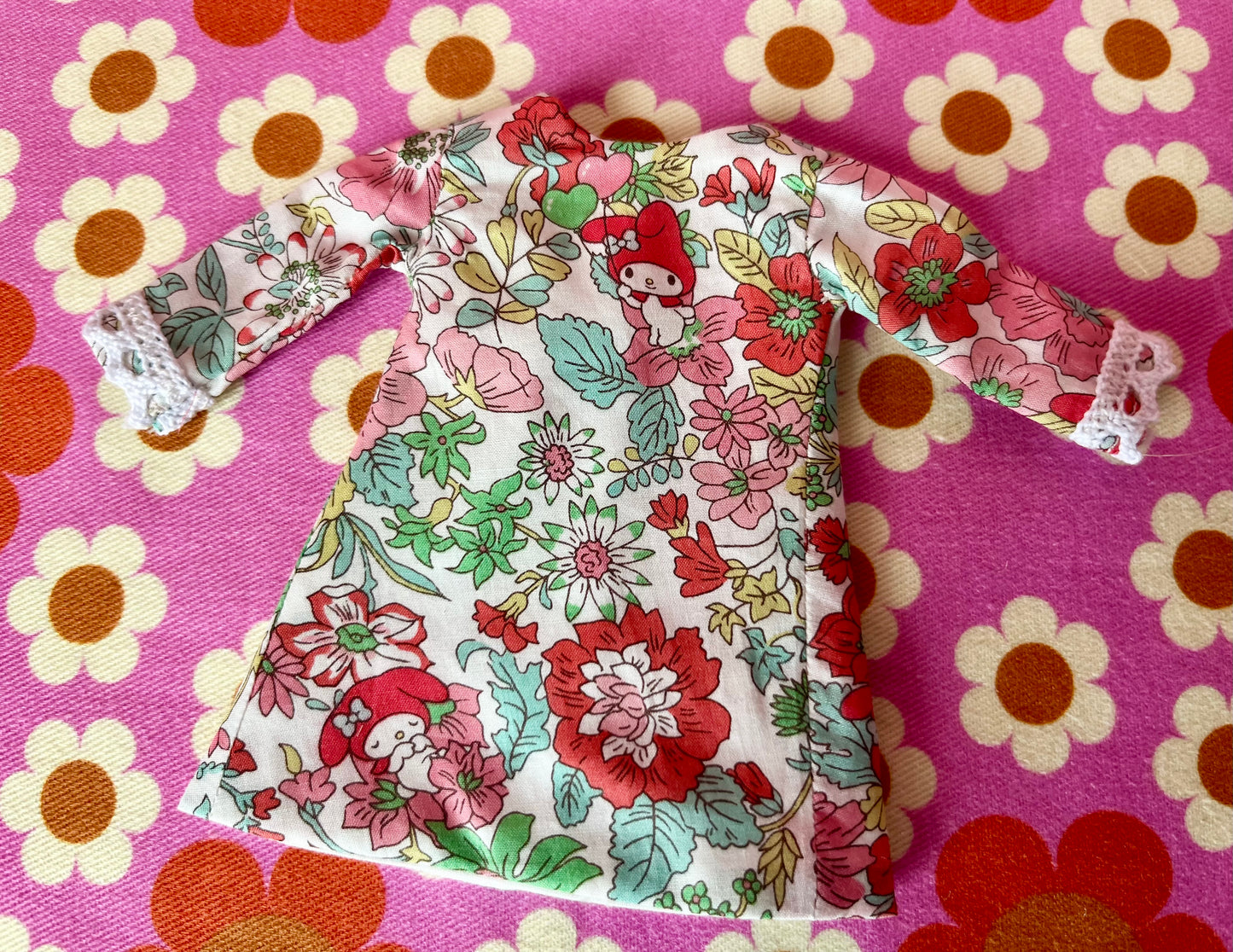 Red My Melody Sanrio Liberty Limited Edition Shift Dress for Blythe Doll