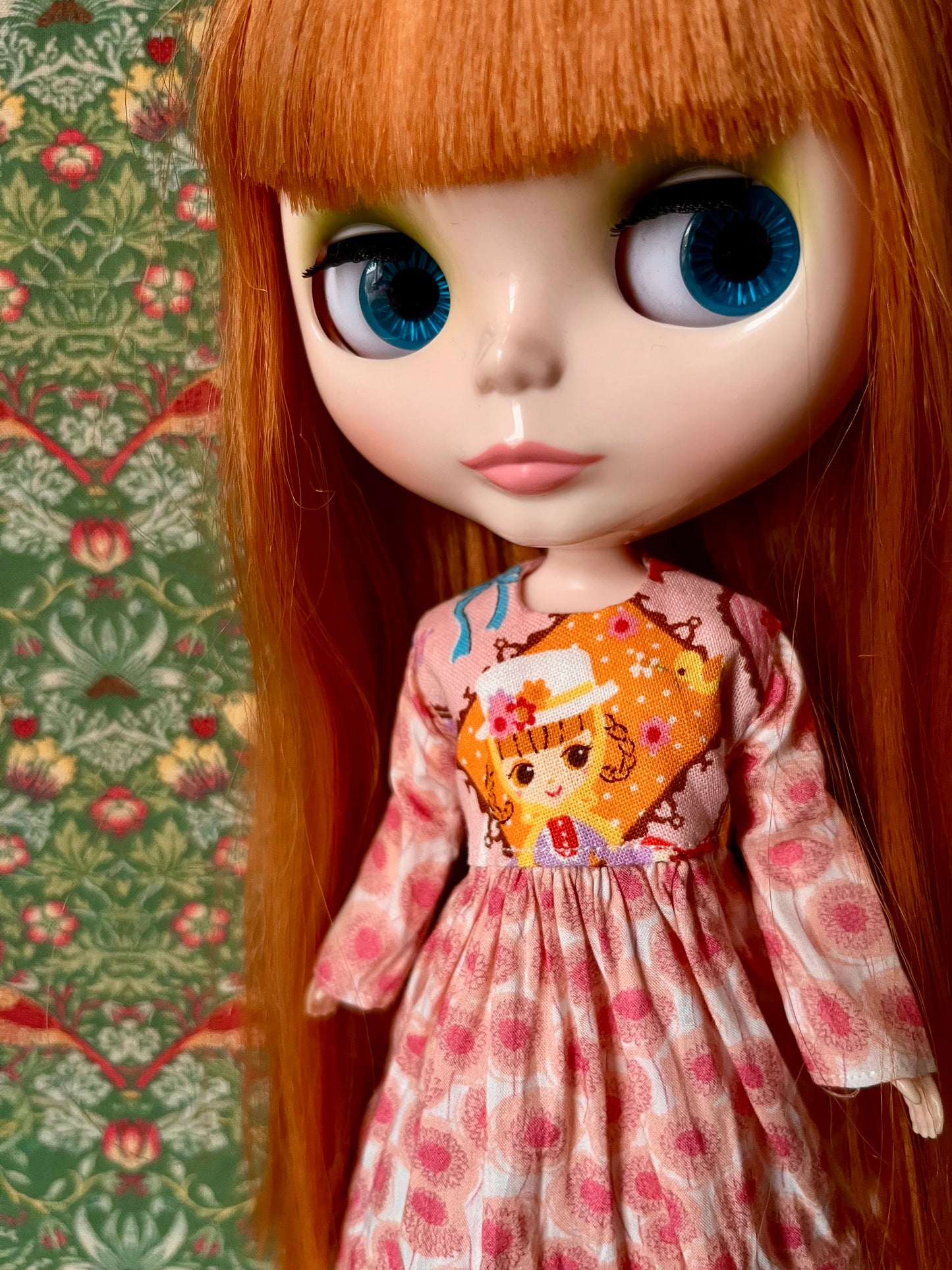 Liberty Long Tirered Hem Dress for Blythe Doll